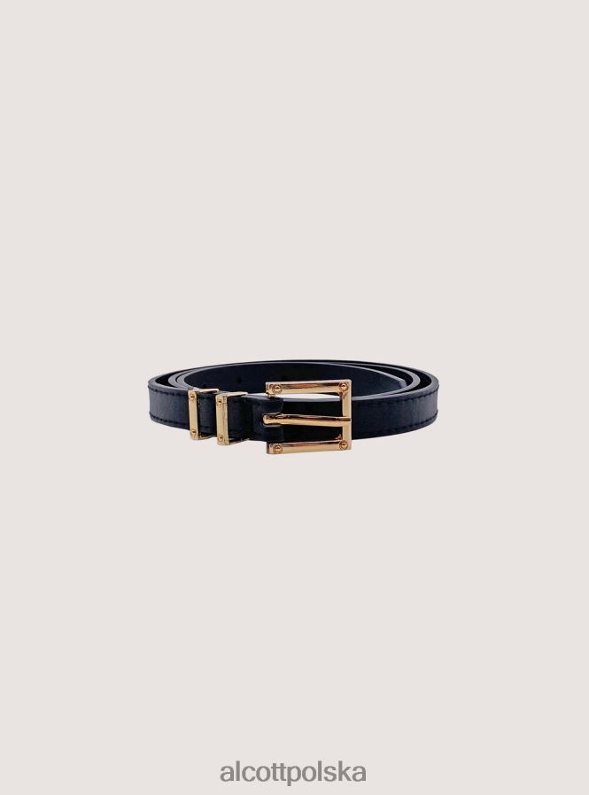 Akcesoria Alcott cintura sottile effetto pelle czarny kobiety 2TXFF6578