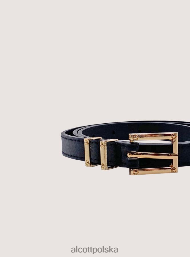 Akcesoria Alcott cintura sottile effetto pelle czarny kobiety 2TXFF6578