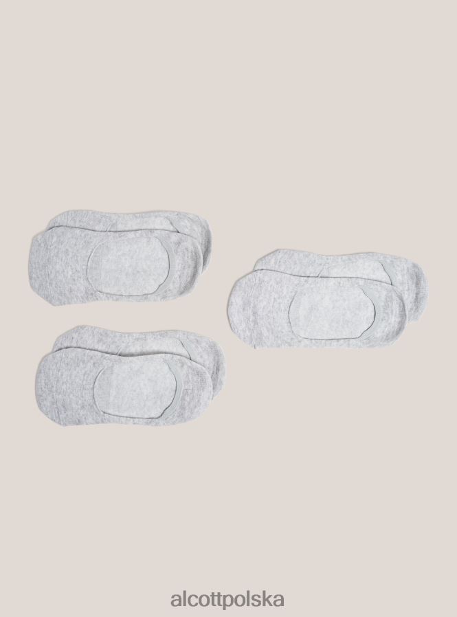 Akcesoria Alcott zestaw 3 par skarpetek na stopy biały kobiety 2TXFF6557