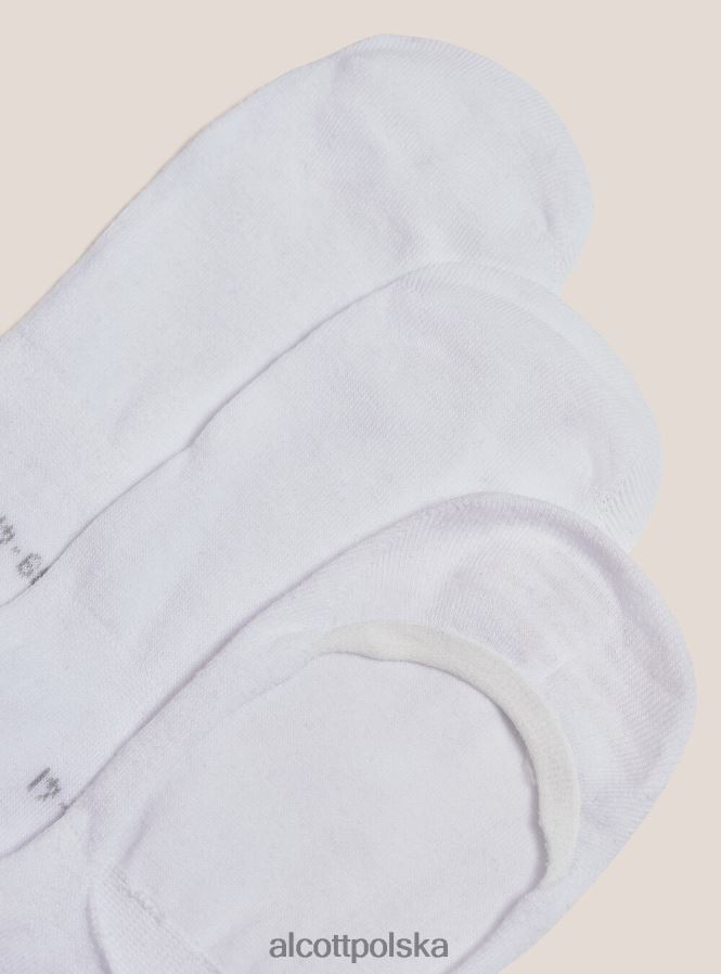 Akcesoria Alcott zestaw 3 par skarpetek na stopy biały kobiety 2TXFF6562