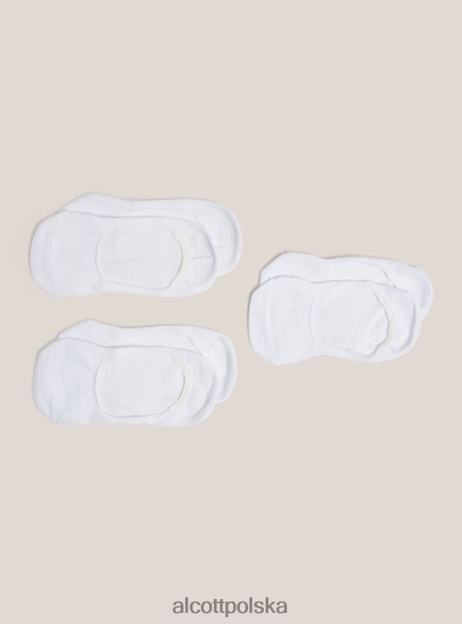 Akcesoria Alcott zestaw 3 par skarpetek na stopy biały kobiety 2TXFF6562