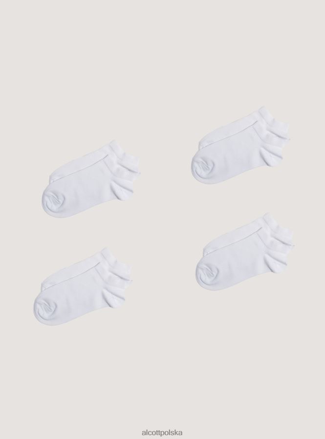 Akcesoria Alcott zestaw 4 par gładkich skarpetek bk1 czarny kobiety 2TXFF6526