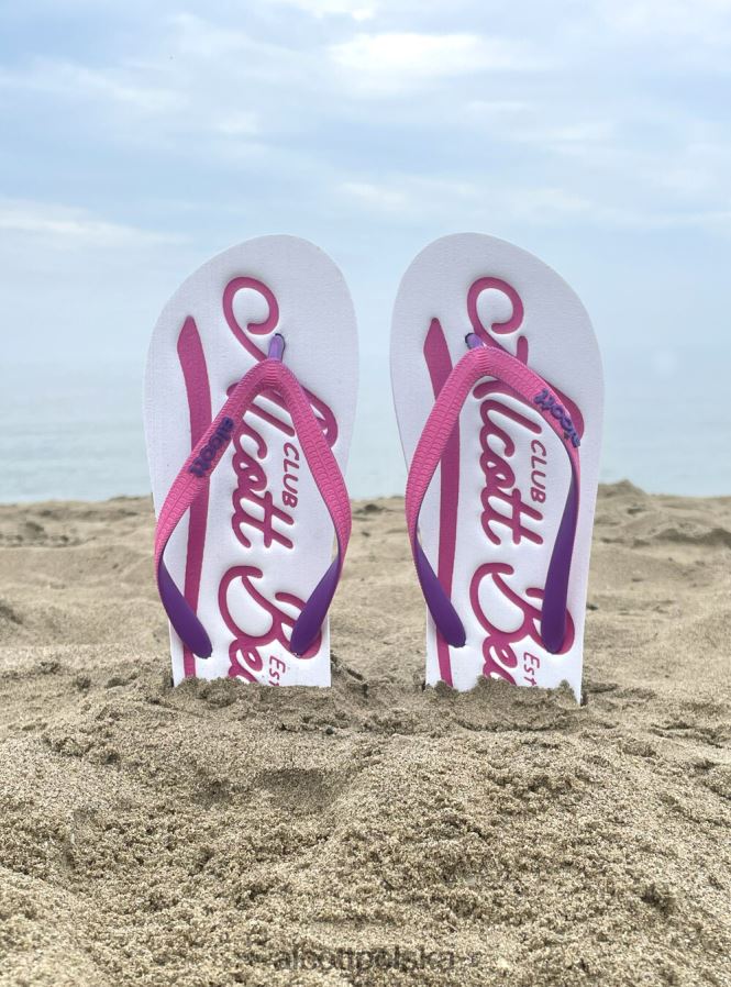 buty Alcott logo infradito c6575 zielony kobiety 2TXFF6132