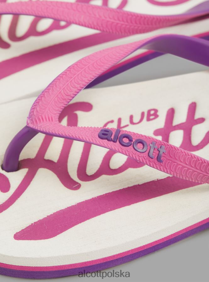 buty Alcott logo infradito c6575 zielony kobiety 2TXFF6132