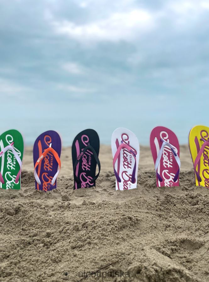 buty Alcott logo infradito c6575 zielony kobiety 2TXFF6133