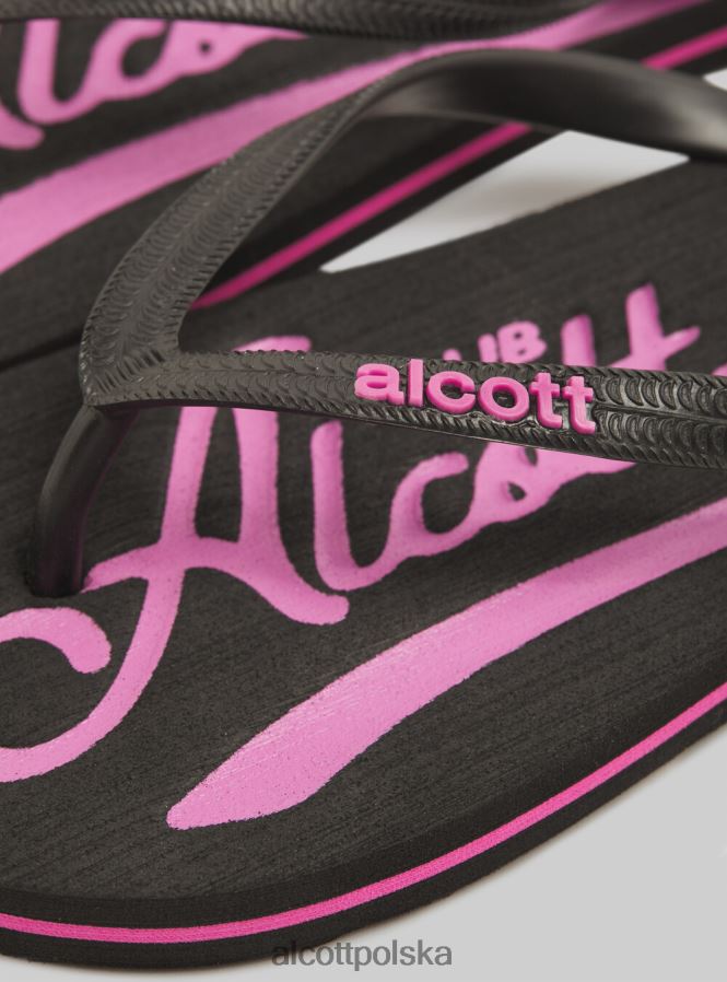 buty Alcott logo infradito c6575 zielony kobiety 2TXFF6133