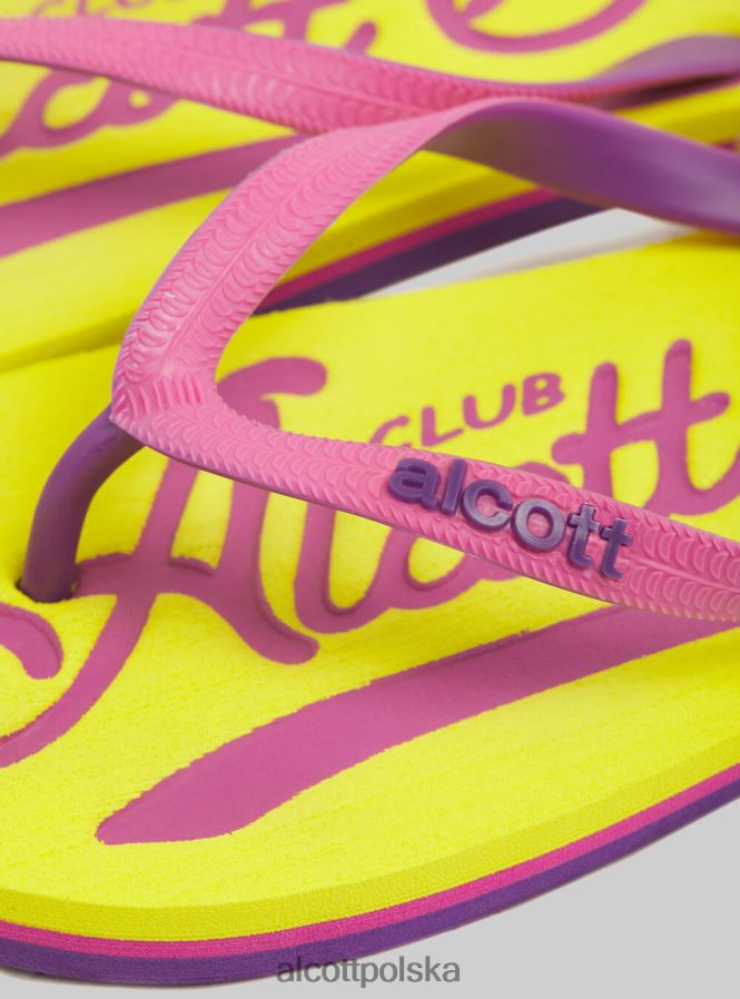 buty Alcott logo infradito c6575 zielony kobiety 2TXFF6440