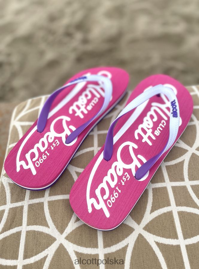 buty Alcott logo infradito c6575 zielony kobiety 2TXFF6441