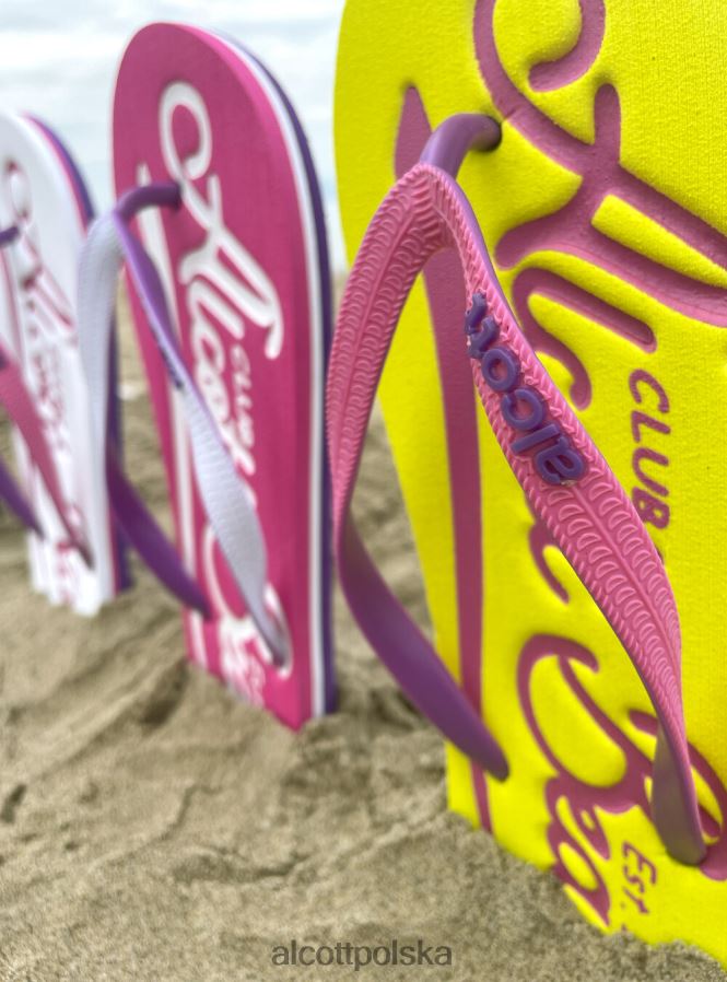 buty Alcott logo infradito c6575 zielony kobiety 2TXFF6441