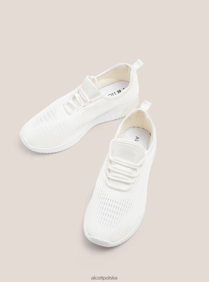 buty Alcott Scarpe w Tessuto Leggero traforato wh2 biały kobiety 2TXFF6548