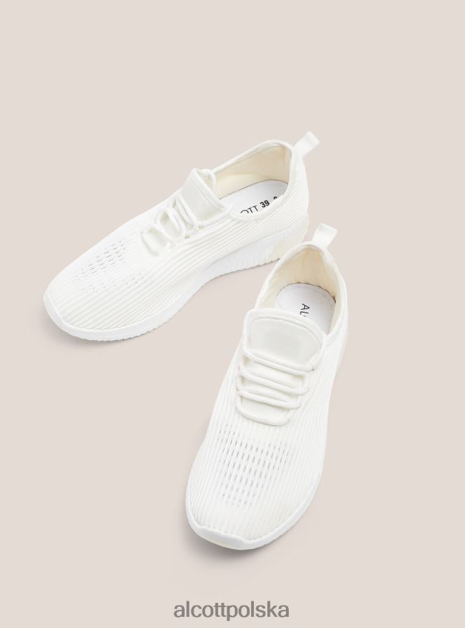 buty Alcott Scarpe w Tessuto Leggero traforato wh2 biały kobiety 2TXFF6548