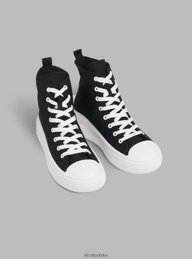 buty Alcott trampki na platformie stivaletto con wh2 biały kobiety 2TXFF688