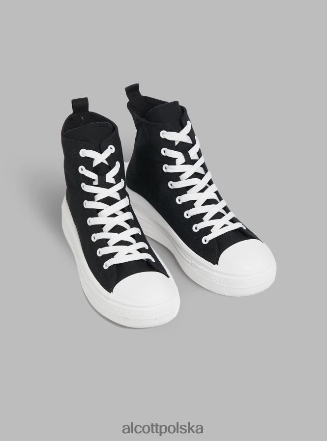 buty Alcott trampki na platformie stivaletto con wh2 biały kobiety 2TXFF688