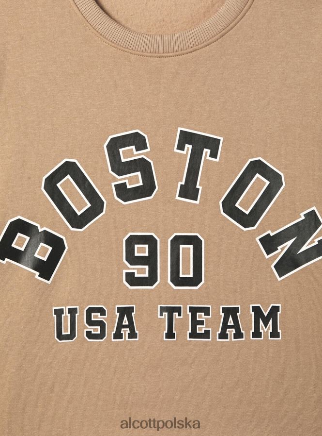 odzież Alcott Bluza o wygodnym kroju typu college z okrągłym dekoltem średni az2 azzurre kobiety 2TXFF6279