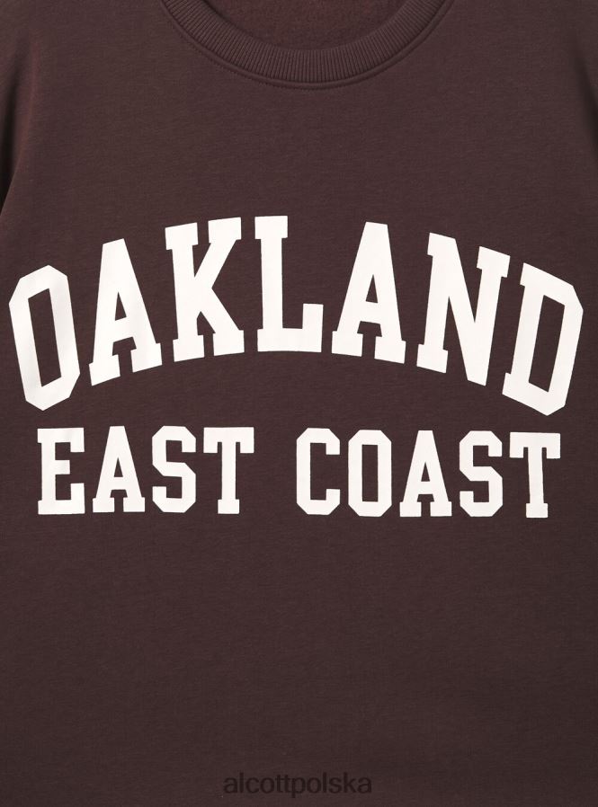 odzież Alcott Bluza o wygodnym kroju typu college z okrągłym dekoltem średni az2 azzurre kobiety 2TXFF6366