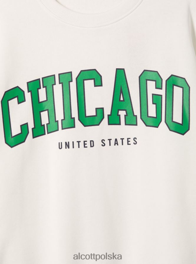 odzież Alcott Bluza o wygodnym kroju typu college z okrągłym dekoltem średni az2 azzurre kobiety 2TXFF6494