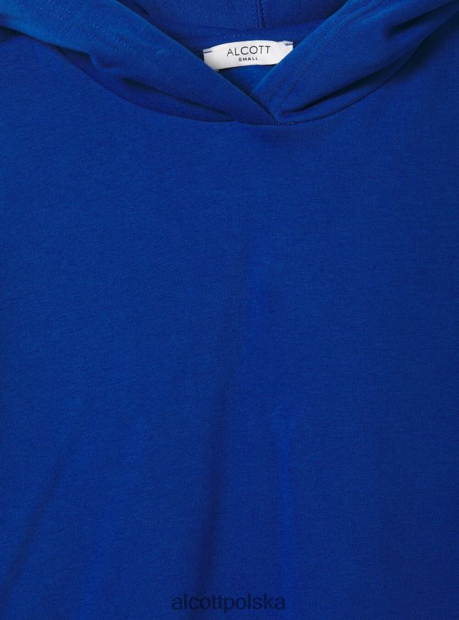 odzież Alcott Krótka bluza z wygodnym kapturem bk1 czarny kobiety 2TXFF6191