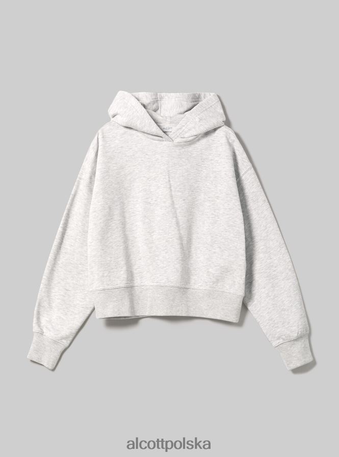 odzież Alcott Krótka bluza z wygodnym kapturem bk1 czarny kobiety 2TXFF6420