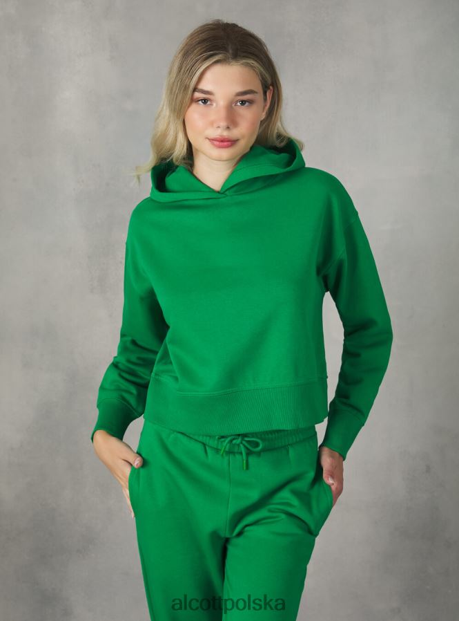 odzież Alcott Krótka bluza z wygodnym kapturem bk1 czarny kobiety 2TXFF6499