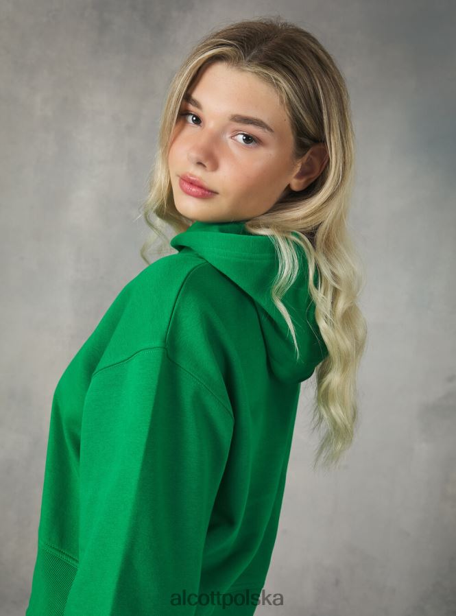 odzież Alcott Krótka bluza z wygodnym kapturem bk1 czarny kobiety 2TXFF6499