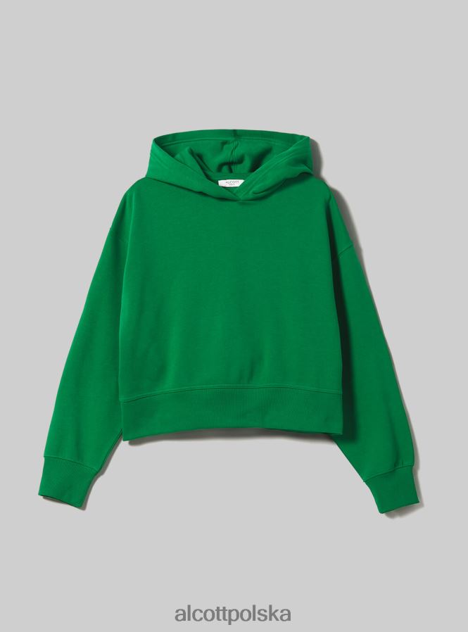 odzież Alcott Krótka bluza z wygodnym kapturem bk1 czarny kobiety 2TXFF6499