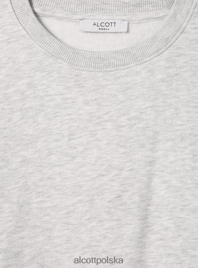 odzież Alcott bawełniana bluza z okrągłym dekoltem bk1 czarny kobiety 2TXFF6365