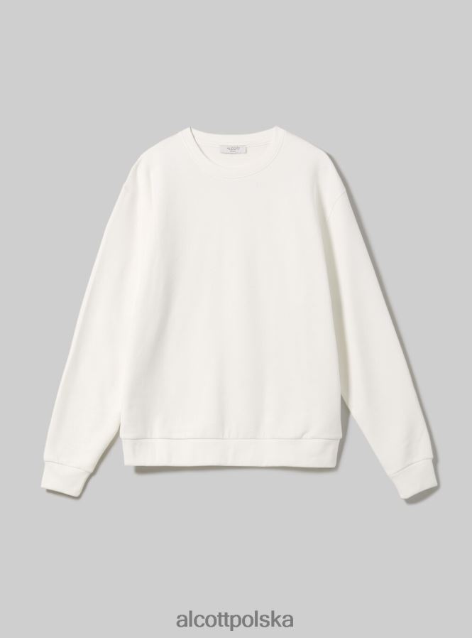 odzież Alcott bawełniana bluza z okrągłym dekoltem bk1 czarny kobiety 2TXFF6447