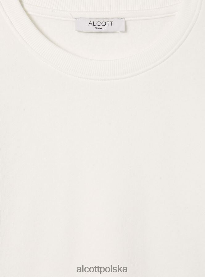 odzież Alcott bawełniana bluza z okrągłym dekoltem bk1 czarny kobiety 2TXFF6447