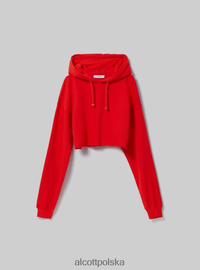 odzież Alcott krótka bluza z kapturem bk1 czarny kobiety 2TXFF647