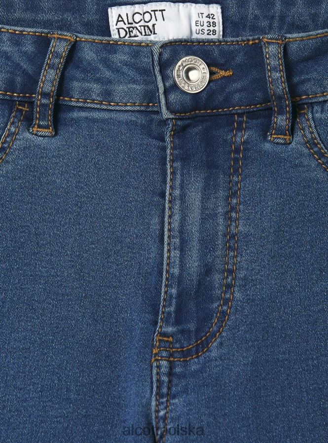 odzież Alcott Bardzo obcisłe jeansy z wysokim stanem i elastycznym denimem d000 czarny kobiety 2TXFF6190