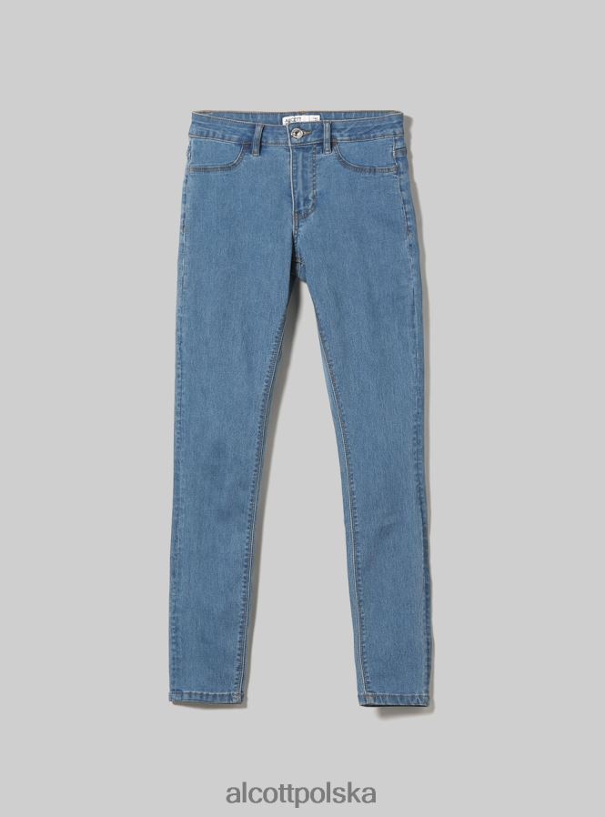 odzież Alcott Bardzo obcisłe jeansy z wysokim stanem i elastycznym denimem d000 czarny kobiety 2TXFF6243