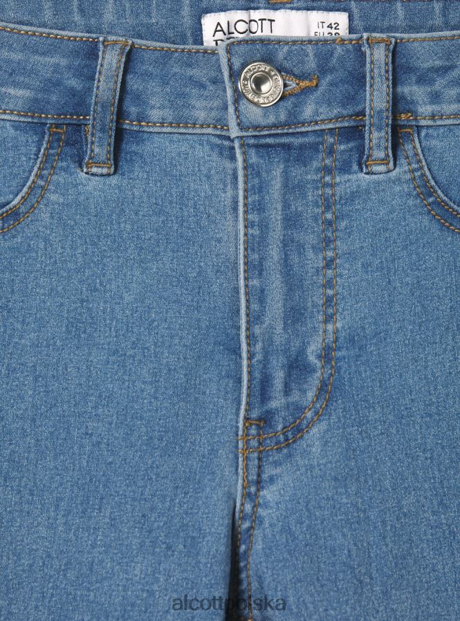 odzież Alcott Bardzo obcisłe jeansy z wysokim stanem i elastycznym denimem d000 czarny kobiety 2TXFF6243