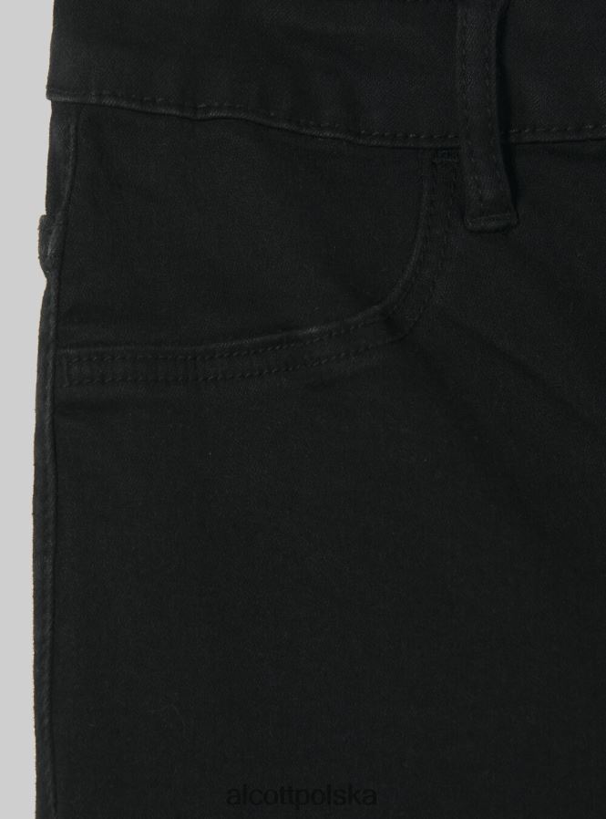 odzież Alcott Bardzo obcisłe jeansy z wysokim stanem i elastycznym denimem d000 czarny kobiety 2TXFF6266