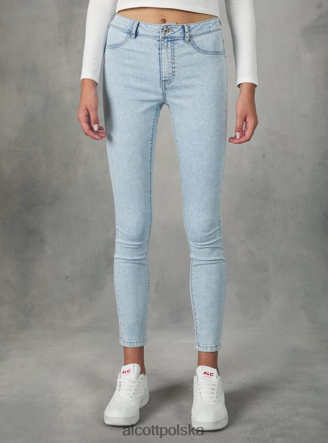 odzież Alcott Bardzo obcisłe jeansy z wysokim stanem i elastycznym denimem d000 czarny kobiety 2TXFF6461