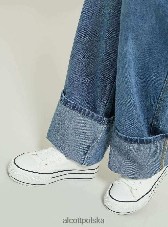 odzież Alcott Dżinsy o regularnym kroju z zakładką d005 jasnoniebieski kobiety 2TXFF6109