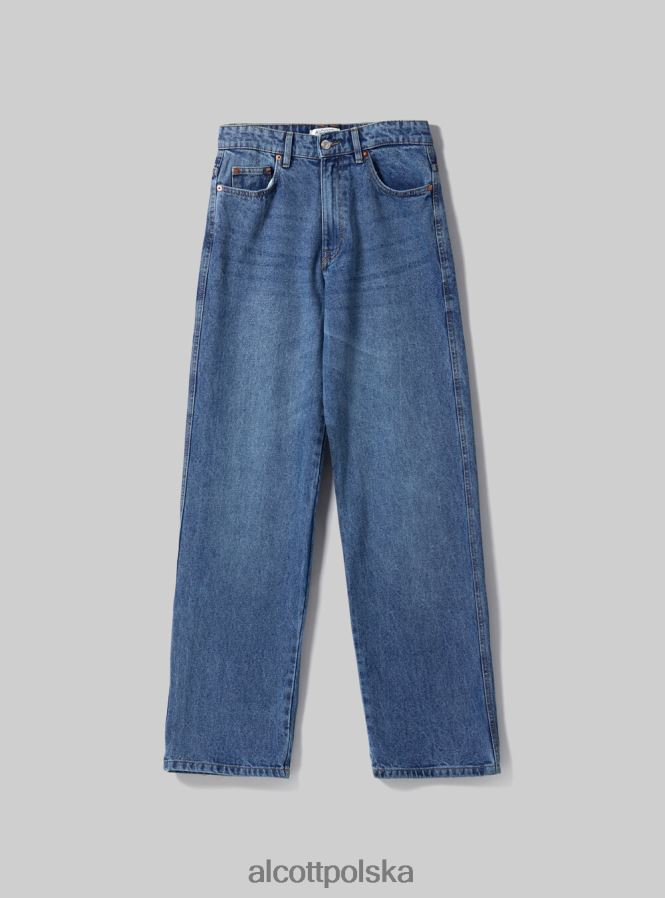 odzież Alcott Dżinsy o regularnym kroju z zakładką d005 jasnoniebieski kobiety 2TXFF6109