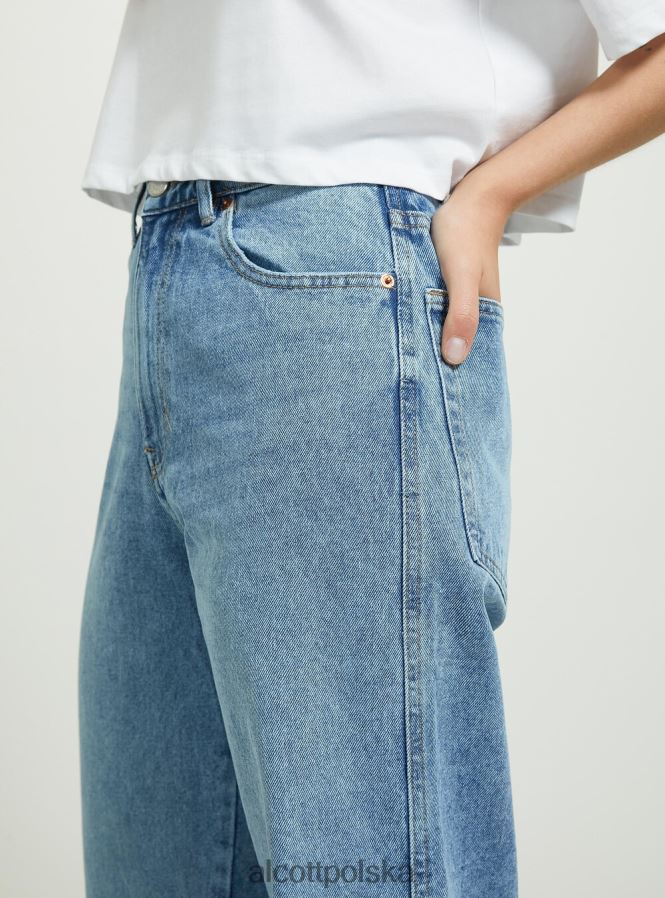 odzież Alcott Dżinsy o regularnym kroju z zakładką d005 jasnoniebieski kobiety 2TXFF650