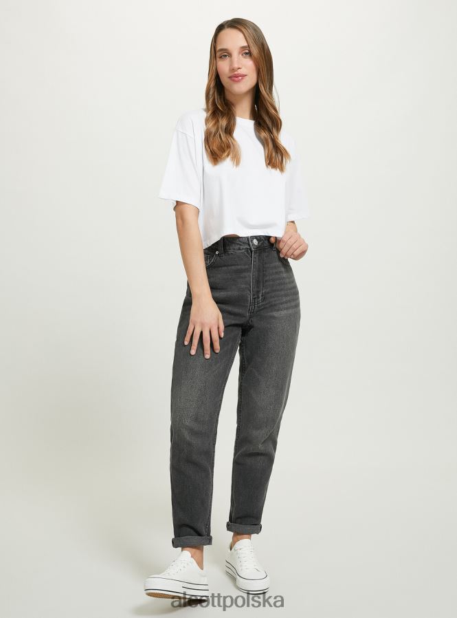 odzież Alcott Dżinsy typu mama d006 lazur kobiety 2TXFF6160