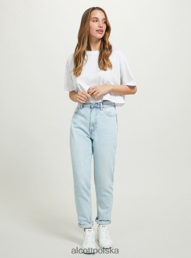 odzież Alcott Dżinsy typu mama d006 lazur kobiety 2TXFF6513