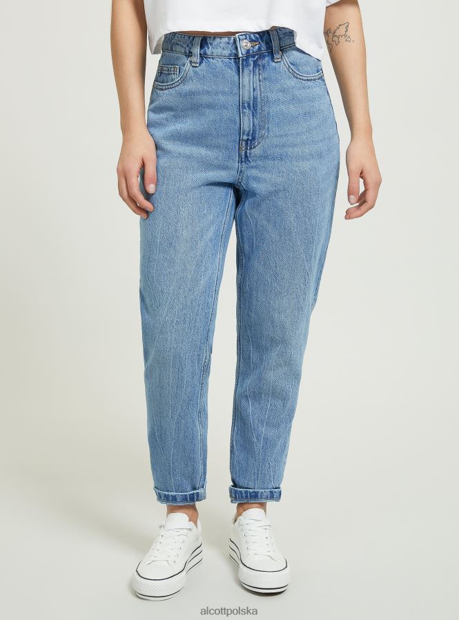 odzież Alcott Dżinsy typu mama d006 lazur kobiety 2TXFF654