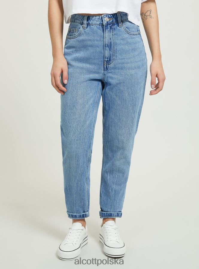 odzież Alcott Dżinsy typu mama d006 lazur kobiety 2TXFF654