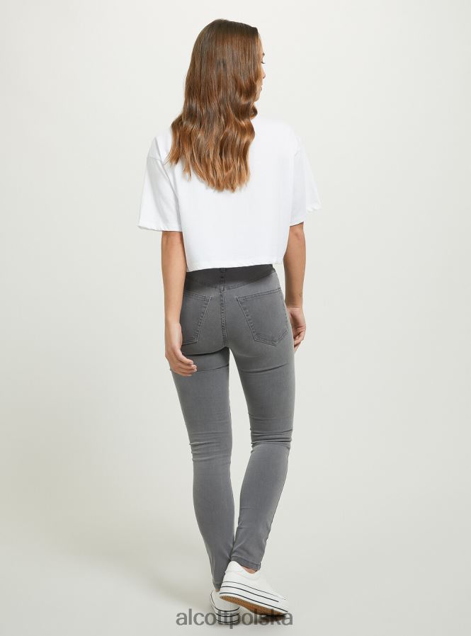 odzież Alcott Obcisłe jeansy z wysokim stanem d002 średni ciemnoniebieski kobiety 2TXFF6121