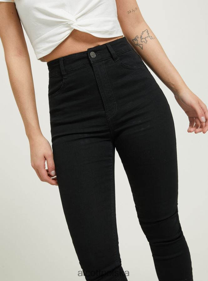 odzież Alcott Obcisłe jeansy z wysokim stanem d002 średni ciemnoniebieski kobiety 2TXFF6192