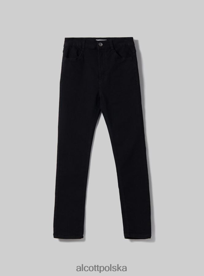 odzież Alcott Obcisłe jeansy z wysokim stanem d002 średni ciemnoniebieski kobiety 2TXFF6192