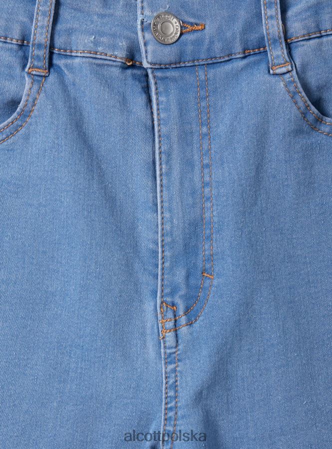 odzież Alcott Obcisłe jeansy z wysokim stanem d002 średni ciemnoniebieski kobiety 2TXFF6512