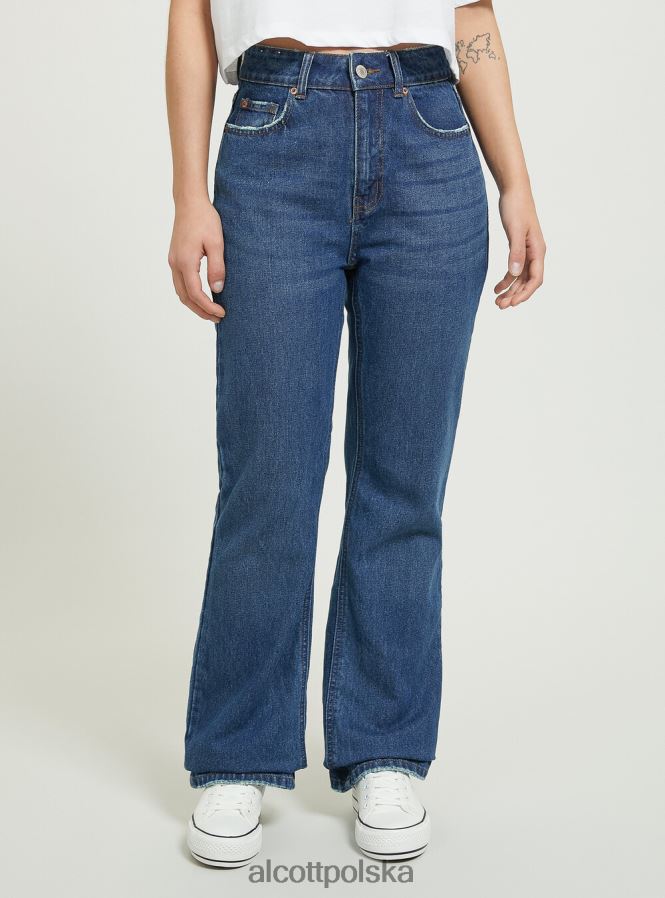 odzież Alcott dżinsy bootcut d006 lazur kobiety 2TXFF6358