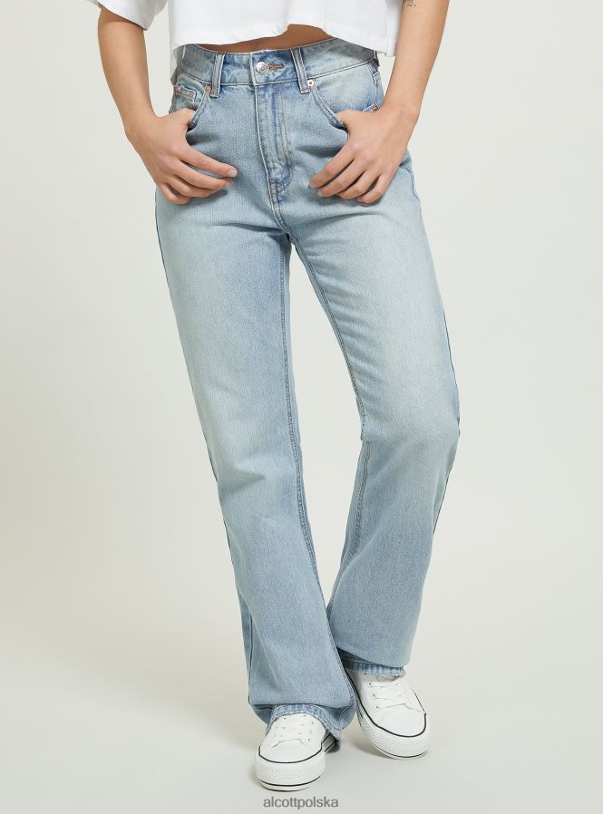 odzież Alcott dżinsy bootcut d006 lazur kobiety 2TXFF677