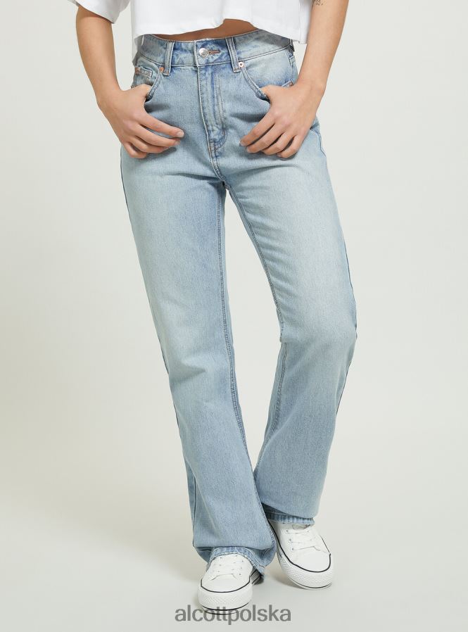 odzież Alcott dżinsy bootcut d006 lazur kobiety 2TXFF677