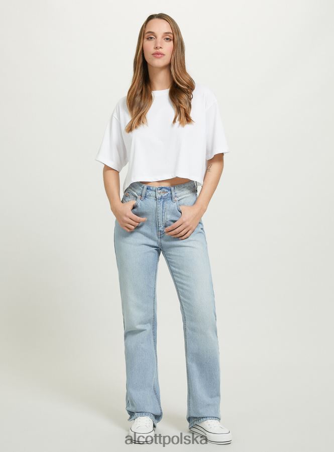 odzież Alcott dżinsy bootcut d006 lazur kobiety 2TXFF677