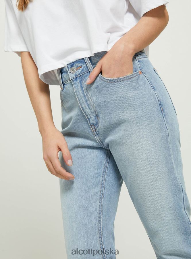 odzież Alcott dżinsy bootcut d006 lazur kobiety 2TXFF677